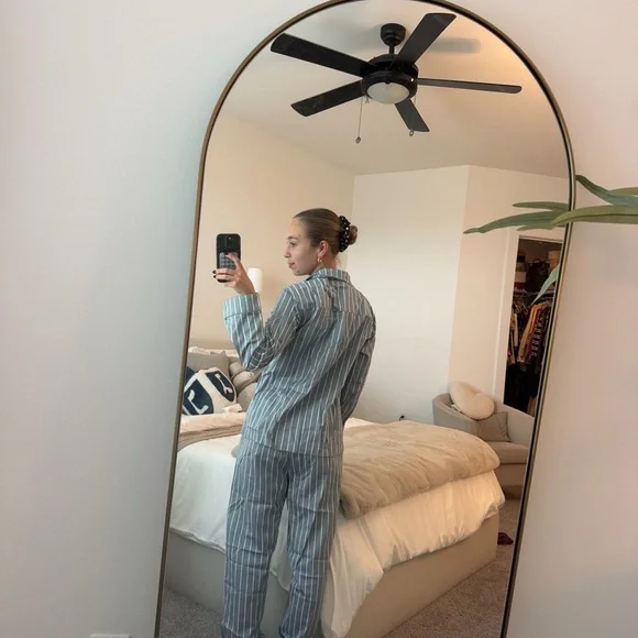 Lake Pajamas Blue Striped Women's Pajama Set - Picture 8 of 9